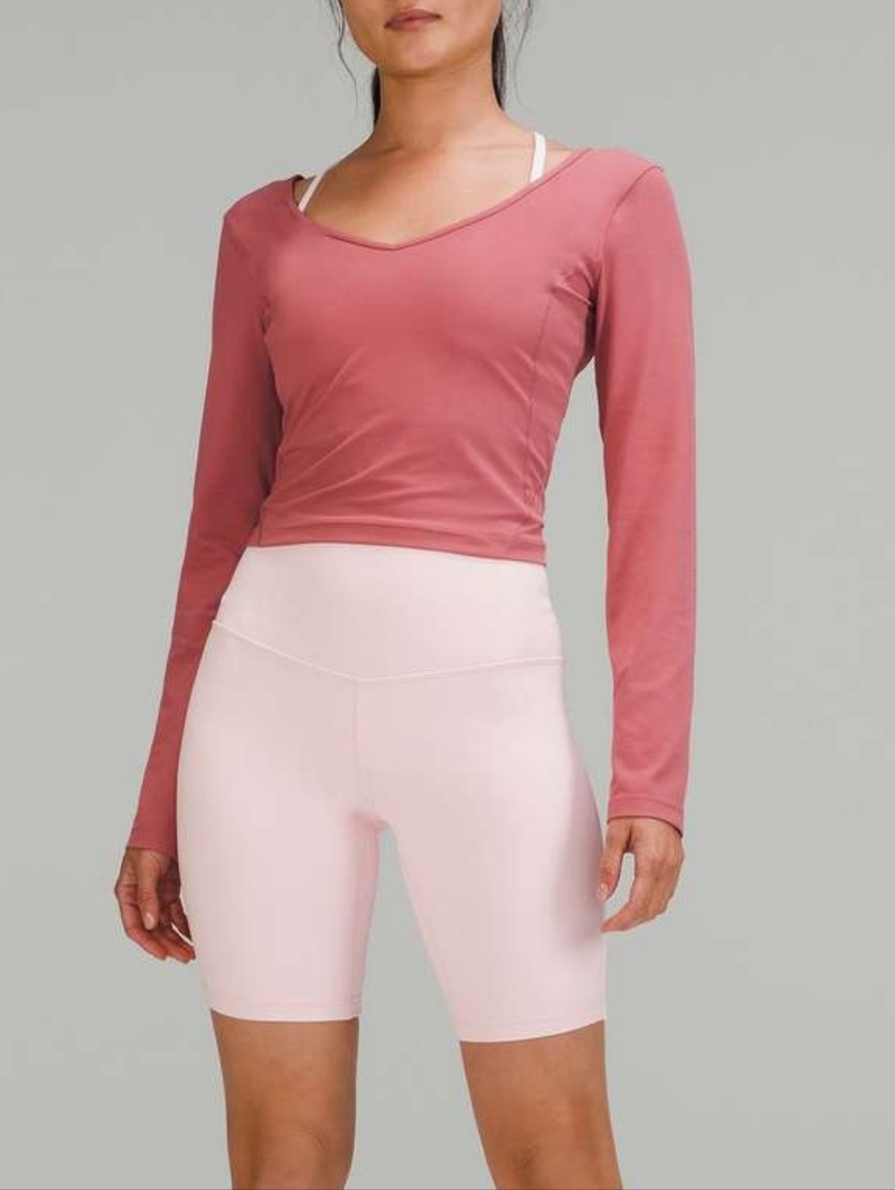Lululemon Align Long Sleeve Shirt No Size Tag Fits Medium To Large Pink Soft